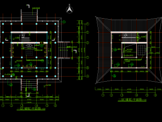文昌阁古建筑CAD图纸，古建筑设计施工图下载