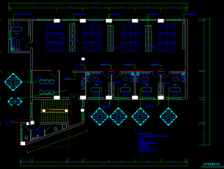 全套行政楼办公楼CAD施工图，办公楼CAD建筑图纸下载