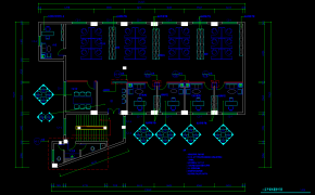 全套行政楼办公楼CAD施工图，办公楼CAD建筑图纸下载