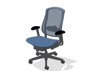 现代办公椅草图大师模型，办公椅sketchup模型，办公椅su素材下载