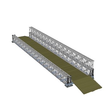 现代贝雷桥草图大师模型，贝雷桥sketchup模型下载