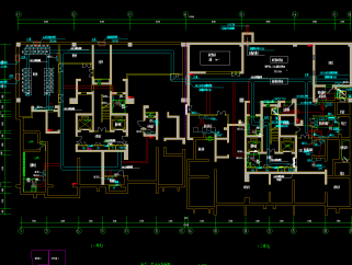 高层住宅小区电气施工图，住宅电气CAD工程图下载
