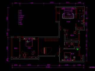现代复式楼设计CAD施工图，住宅家装CAD施工图纸下载