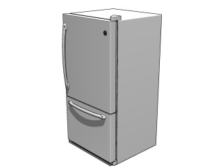  冰箱免费su模型 ，冰箱sketchup模型下载
