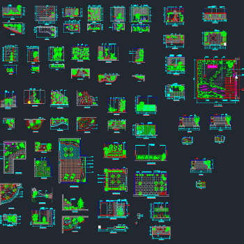 园林景观CAD素材，园林景观CAD施工图纸下载