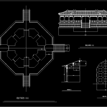 佛塔全套施工图，佛塔CAD建筑图纸下载