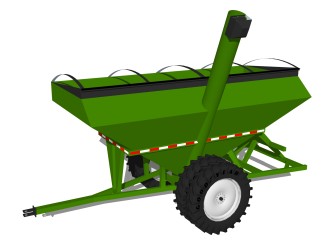 现代农业机械设备草图大师模型，农用机械skb文件下载