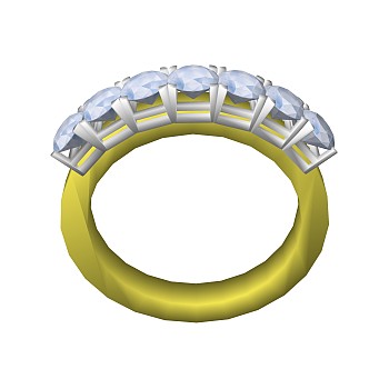 现代戒指首饰草图大师模型，戒指sketchup模型下载