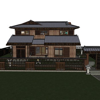 现代别墅住宅su模型免费下载，sketchup别墅草图大师模型