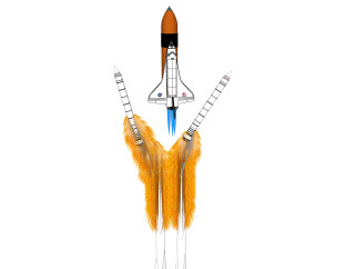 现代飞行器火箭草图大师模型，火箭su模型下载