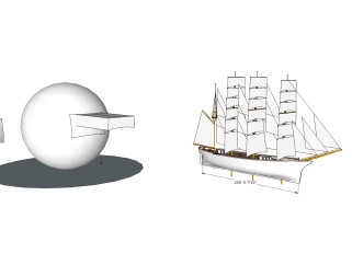 现代游轮组合免费su模型，游轮sketchup模型，游轮su素材下载