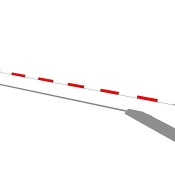 现代车行道闸su模型下载、车行道闸草图大师模型下载