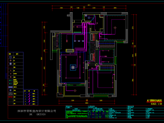 现代风格样板房CAD施工图，样板间CAD施工图纸下载