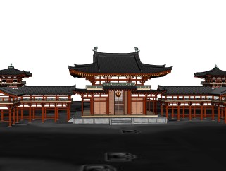 中式古建筑免费su模型下载、古建筑草图大师模型下载