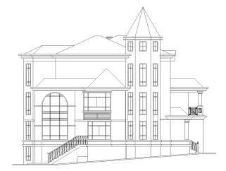 3层独栋别墅建筑施工图设计