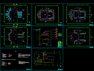 某歌剧院全套空调cad设计施工图，空调CAD图纸下载