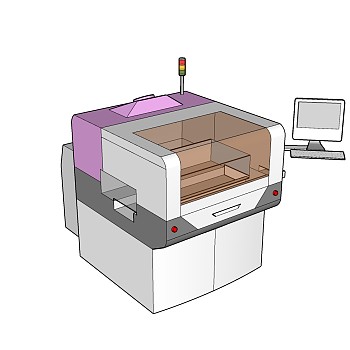 现代复印机su模型，复印机草图大师模型下载