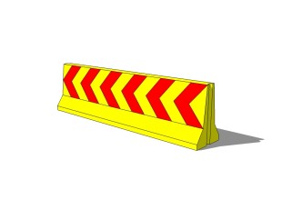 现代道路护栏su模型下载、道路护栏草图大师模型下载