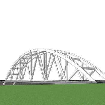 铁拉大桥草图大师模型下载，sketchup大桥su模型分享