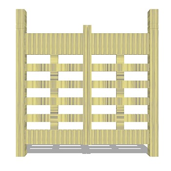 欧式入户入口大门草图大师模型，入户入口大门sketchup模型免费下载