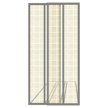 现代入户门草图大师模型，室内门SU模型下载