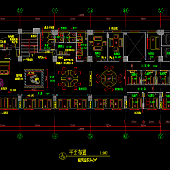 咖啡厅装修CAD图纸，CAD平面布置图