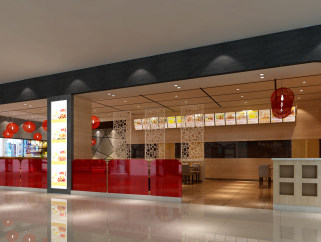 现代快餐店CAD施工图，免费下载