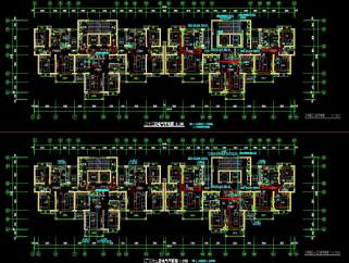 33层高层住宅电气CAD施工图，高层住宅电气建筑设计图纸下载