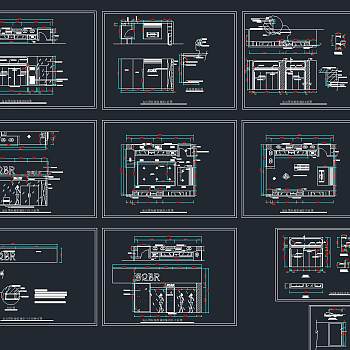 服装专卖店装修施工图，CAD施工图下载
