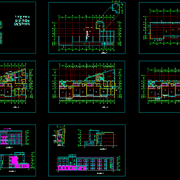 精品幼儿园CAD施工图，幼儿园CAD图纸下载