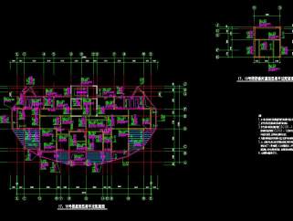 某地十二层剪力墙结构住宅楼结构设计图纸，住宅楼剪力墙设计CAD施工图下载