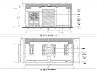 中式别墅CAD施工图套图，别墅CAD建筑图纸下载