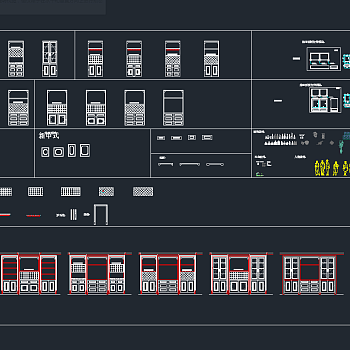 酒柜CAD图库，酒柜CAD图纸下载