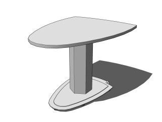  现代桌子SU模型， 桌子草图大师模型下载