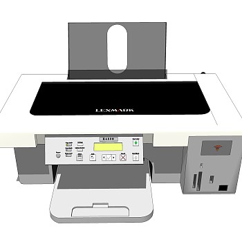 现代传真机sketchup模型，日用电器草图大师模型下载