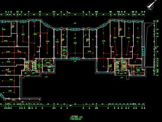 二类高层商住楼群强弱电CAD施图图，高层商住楼建筑设计图纸下载