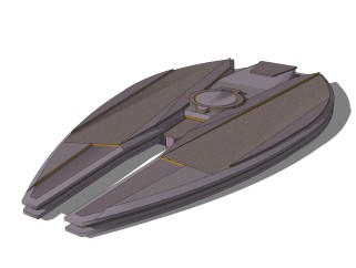 现代星际战舰SU模型,星际战舰SKB文件下载