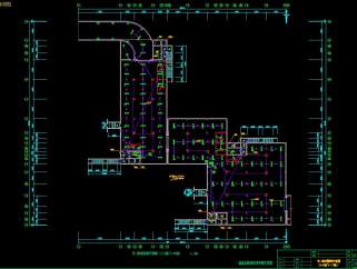 某4个防火分区地下车库电气CAD设计图，地下车库电气CAD图纸下载