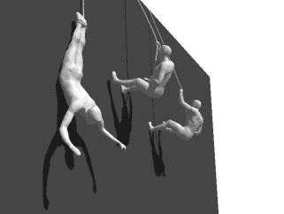 现代攀爬者雕塑草图大师模型，雕刻sketchup模型