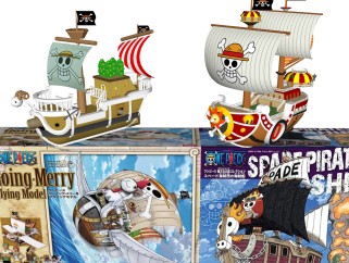 现代海贼王玩具免费su模型，玩具skb文件下载