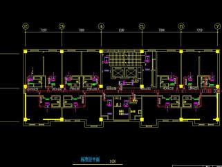 天津市某综合楼暖通建筑设计图纸，综合楼建筑暖通设计CAD施工图下载