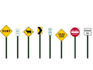 现代城市道路交通标志组su模型下载、城市道路交通标志组草图大师模型下载