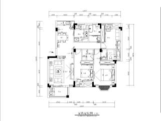 胡女士住宅CAD施工图套图，住宅CAD建筑图纸下载
