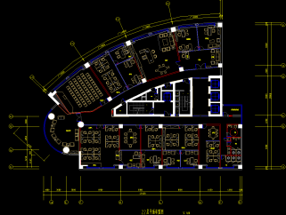 办公空间CAD施工图，办公室CAD建筑图纸下载