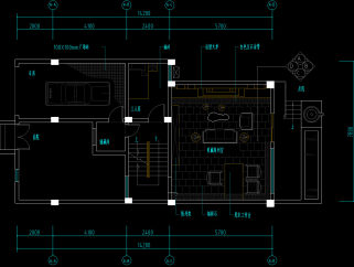 川西民居风格独栋别墅CAD施工图，别墅CAD建筑图纸下载
