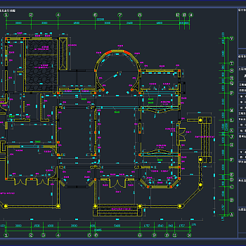 某科技大楼CAD建筑图，科技大楼CAD施工图纸下载