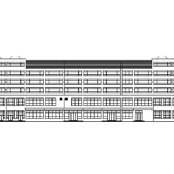 某五层综合超市建筑施工图，超市建筑CAD施工图纸下载