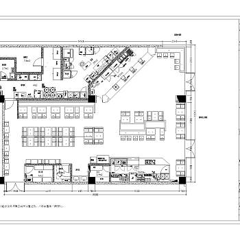 快餐店室内设计施工图方案
