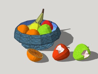 水果草图大师模型，水果sketchup模型下载