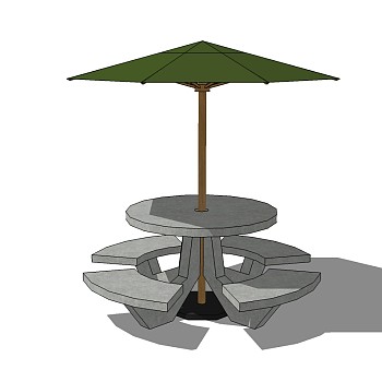 现代户外休闲桌椅免费su模型，户外休闲椅skp模型下载